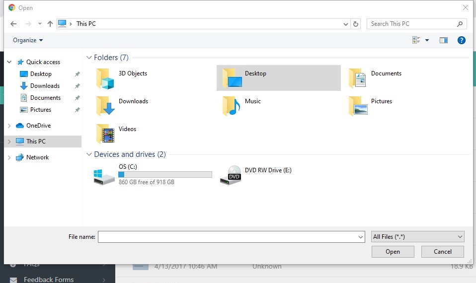 File Explorer | Support | WebItems® Software