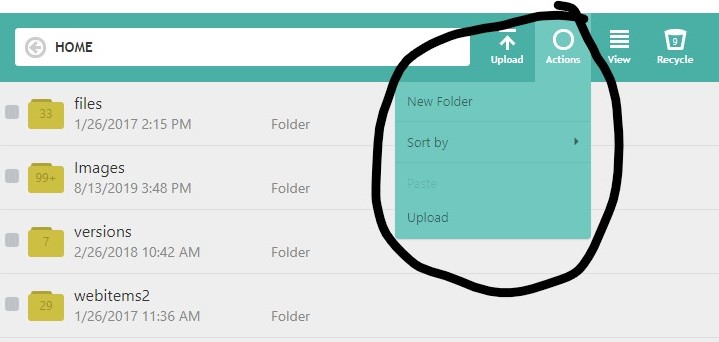 File Explorer | Support | WebItems® Software